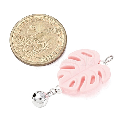 5Pcs Food Grade Eco-Friendly Silicone Pendants PALLOY-JF04549-02-1