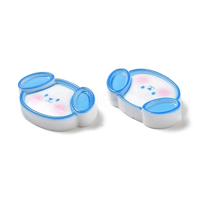 Cute Cartoon Animal Opaque Resin Cabochons RESI-C034-05D-1
