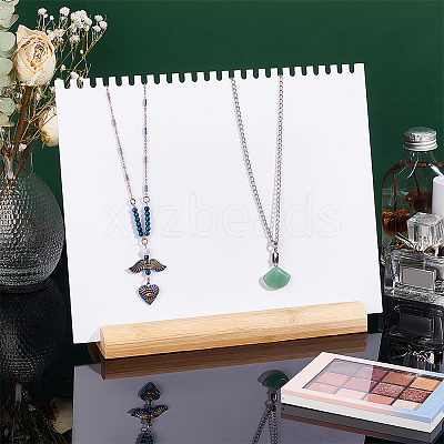 Acrylic Necklace Display Planks NDIS-WH0009-14B-1