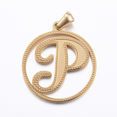 Ion Plating(IP) 304 Stainless Steel Pendants STAS-K162-069G-1