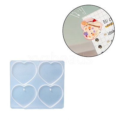 DIY Ornaments for Clips Silicone Molds X-DIY-C061-01F-1