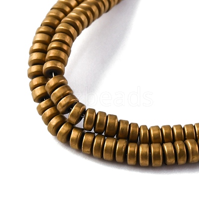 Electroplated Non-magnetic Hematite Beads Strands G-P571-A01-01-1