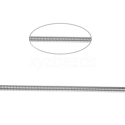 Tarnish Resistant 304 Stainless Steel Round Snake Chains CHS-L023-01D-P-1