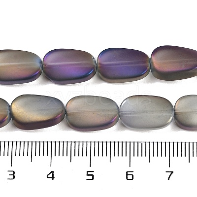 Electroplate Glass Beads Strands EGLA-C009-01B-FR05-1