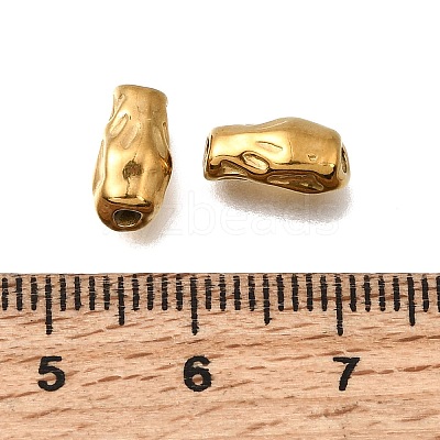 Hammered Textured 304 Stainless Steel Spacer Beads STAS-L315-073A-G05-1