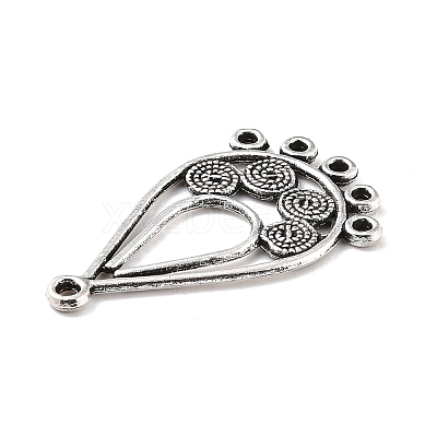 Tibetan Style Alloy Chandelier Components PALLOY-E450-11AS-1