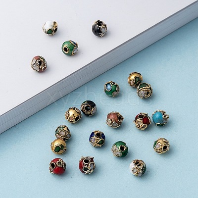 Handmade Cloisonne Beads CLB6mm-M-01-1
