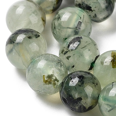 Natural Prehnite Beads Strands LS-G-P322-48-6mm-01-1