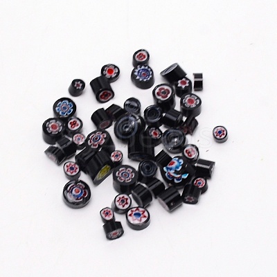 Millefoiri Glass Beads LK-WH0001-01B-1