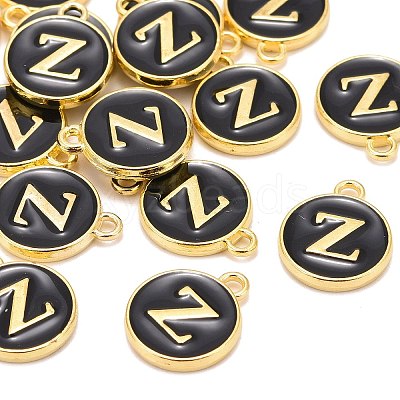 Golden Plated Alloy Charms LS-ENAM-S118-02Z-1