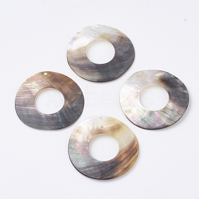 Black Lip Shell Pendants SHEL-S269-67-1