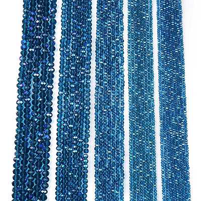 Electroplate Glass Beads Strands EGLA-A044-T2mm-L27-1