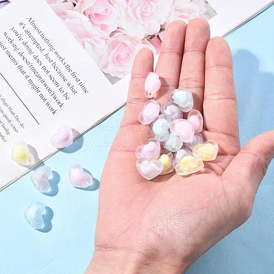 50Pcs 5 Colors Transparent Acrylic Beads TACR-CC0001-02-1