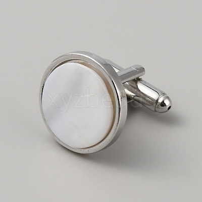Natural Shell Cufflinks for Men FIND-WH0110-736P-01-1