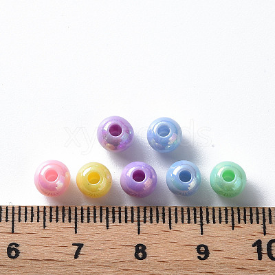 Opaque Acrylic Beads X-MACR-S370-D6mm-M1-1