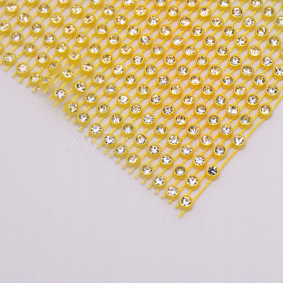 Plastic Elasticity Rhinestone Net KY-WH0020-86I-1