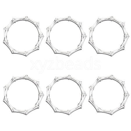 6Pcs Alloy Napkin Rings AJEW-CP0009-05S-1