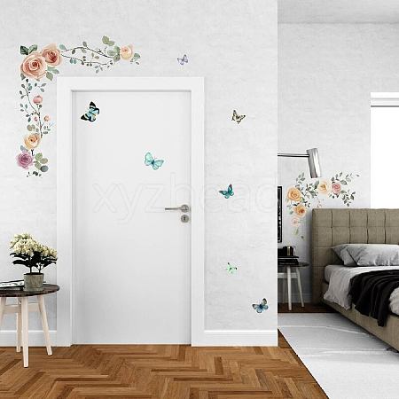 Translucent PVC Self Adhesive Wall Stickers STIC-WH0015-169-1