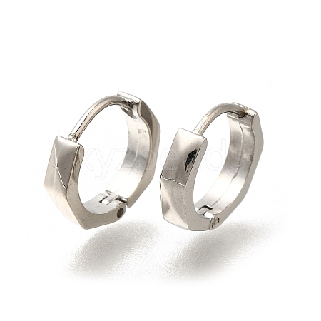 Ion Plating(IP) 304 Stainless Steel Hoop Earrings EJEW-H018-05P-02-1