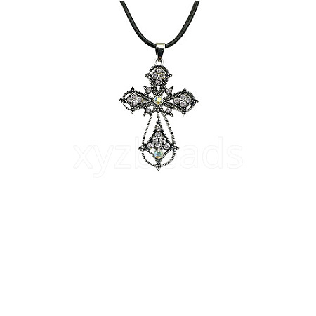 Cross Zinc Alloy Pendant Necklace VJ0126-02-1