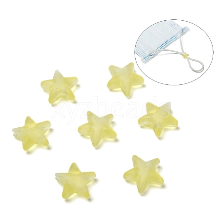 Star PVC Plastic Cord Lock for Mouth Cover LS-KY-D013-02D-1