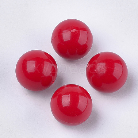 Opaque Acrylic Beads SACR-S300-32C-01-1