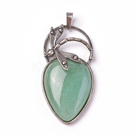 Natural Green Aventurine Pendants G-I220-G02-1