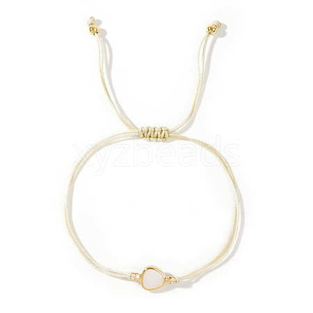 Elegant Golden Edge Glass Link Bracelets for Girlfriend and Family KK2420-4-1