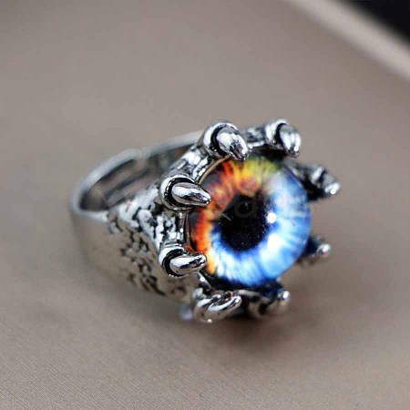 Dragon Eye Men's Fashion Ring Zinc Alloy Hip-hop Ring WA6596-1-1