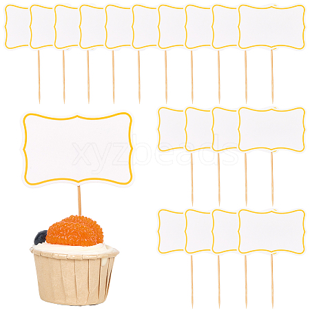 1 Set Paper Blackboard Cake Toppers AJEW-SC0003-84B-1