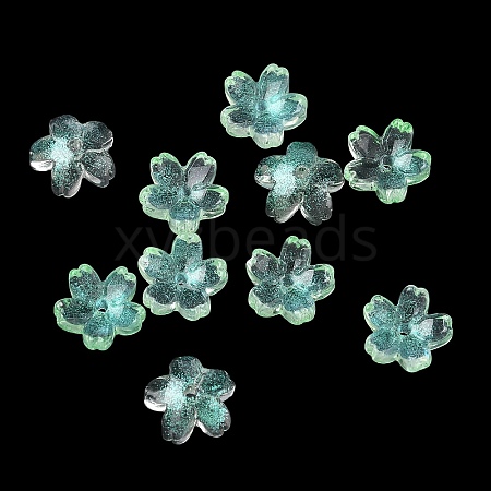 Dyed & Heated Glass Bead Caps GLAA-Z019-03I-1