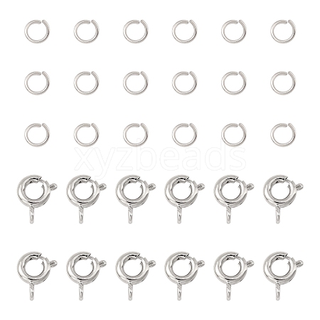 Brass Spring Ring Clasps KK-FS0001-50P-1