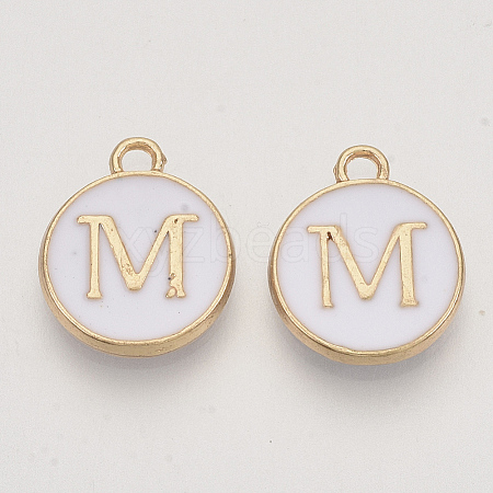 Golden Plated Alloy Charms LS-X-ENAM-S118-01M-1
