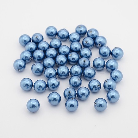ABS Plastic Imitation Pearl Round Beads X-SACR-S075-10mm-05-1