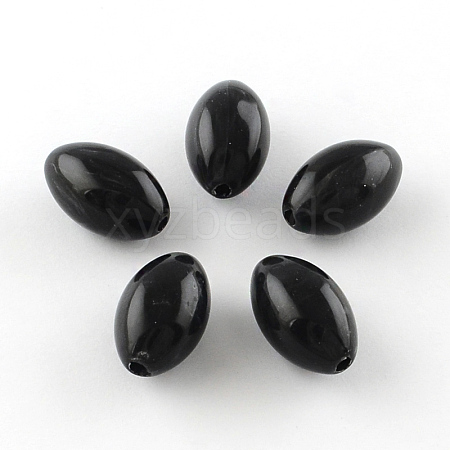 Oval Imitation Gemstone Acrylic Beads OACR-R026-01-1