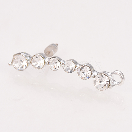 Alloy Stud Earring Findings X-PALLOY-T026-84P-01-1