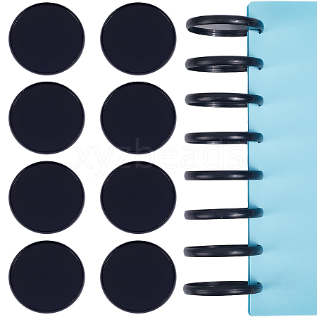 12Pcs Plastic Loose Leaf Ring Round Binder Discs DIY-CP0010-97A-1