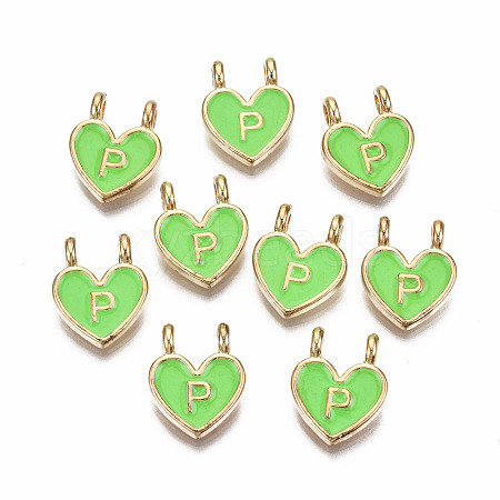 Alloy Enamel Charms X-ENAM-T012-02P-RS-1