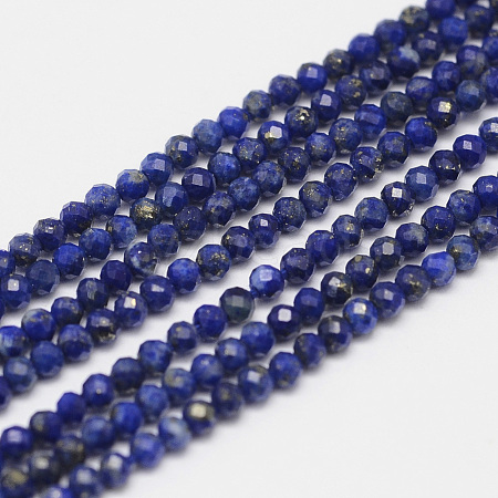 Natural Lapis Lazuli Bead Strands G-G936-2mm-22-1