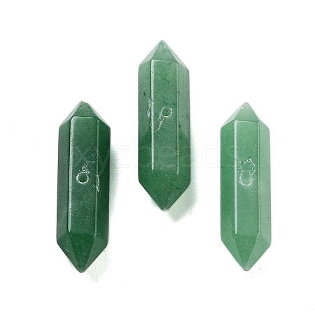 Natural Green Aventurine Double Terminal Pointed Beads G-A231-01D-1
