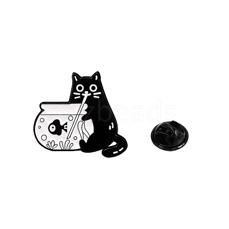 Lovely Cat Brooches PW-WG66680-04-1