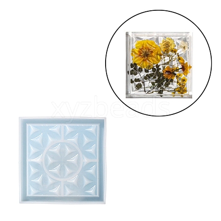 DIY Life of Flower Textured Cup Mat Silicone Molds SIMO-H009-05C-1