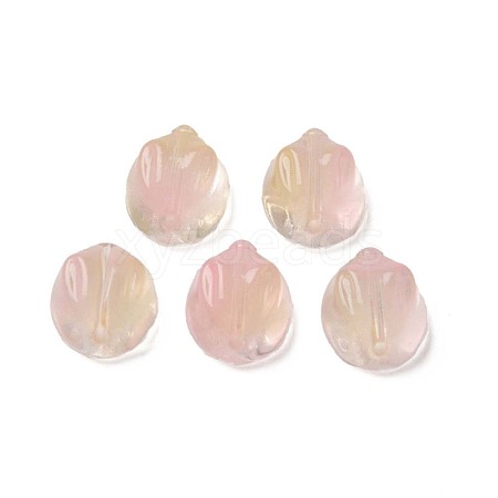 Two Tone Transparent Spray Painted Glass Beads GLAA-Q092-06-C01-1