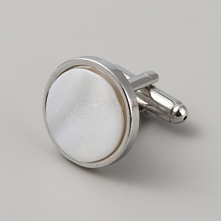 Natural Shell Cufflinks for Men FIND-WH0110-736P-01-1