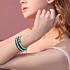 7Pcs 7 Style Handmade Polymer Clay Heishi Surfer Stretch Bracelets Set BJEW-SW00073-07-3