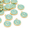 Golden Plated Alloy Enamel Charms ENAM-S118-05C-4