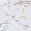 4Pcs Iron Business Cards Display Clamp AJEW-LP0010-34-1
