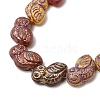 Painted Glass Beads Strands GLAA-Z021-08B-2