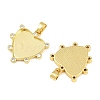 Brass Micro Pave Cubic Zirconia Pendant Cabochon Settings KK-CBA6A75-50B-G-2