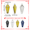 SUNNYCLUE 40Pcs 4 Colors Alloy Enamel Pendants ENAM-SC0003-79-2